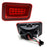 Red Lens Rear Bumper Reflector 2-In-1 Full LED Tail Brake Lamps For 2005-09 H2