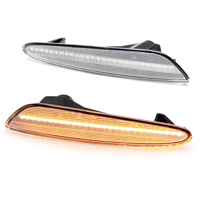 Clear Lens Amber 40-SMD LED Side Marker Lights For 2003-06 Mercedes W211 E-Class