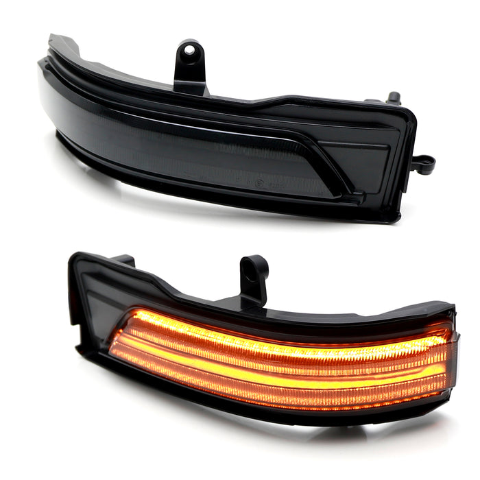 Smoked Lens Dynamic Sequential Blink LED Side Mirror Cap Light For 19+ RAM 1500