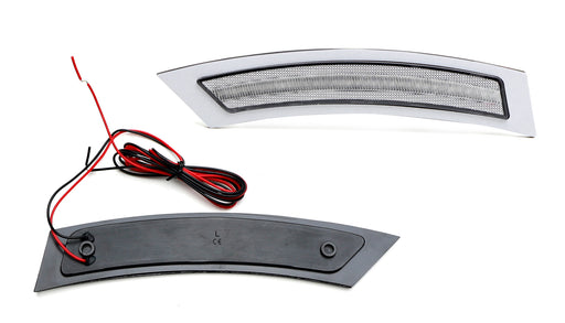 Clear Lens LED Bumper Reflector Replace Side Markers For 07-12 BMW E92 3 Series