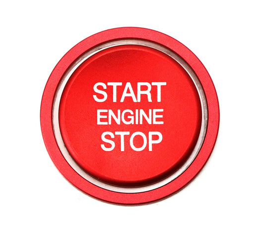 R-Line RS Style Red Aluminum Keyless Engine Push Start Button w/Ring Trim For VW