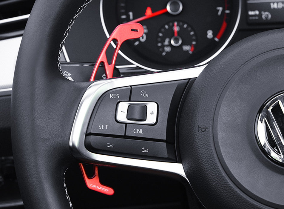 Tebru Aluminum Car Steering Wheel Shift Paddles Extensions Fit For