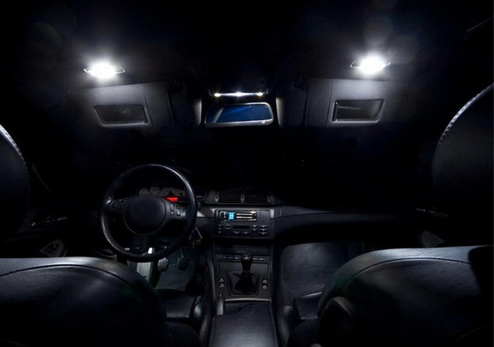White LED Visor Vanity Mirror Lights For VW Golf GTi EOS Jetta Passat CC Tiguan