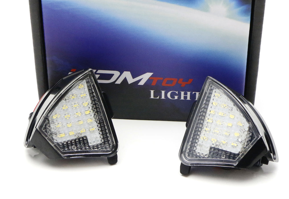 LED Puddle Lights – 6000K White – Under Mirror – 2014-Up Jeep Cherokee – CANbus