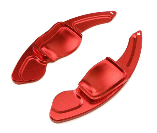 Red CNC Steering Wheel Paddle Shifter Extensions For VW MK6 Golf CC Beetle Jetta