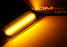 Smoked Lens Amber Full LED Front Side Marker Light For 10-14 Volkswagen MK6 GTI