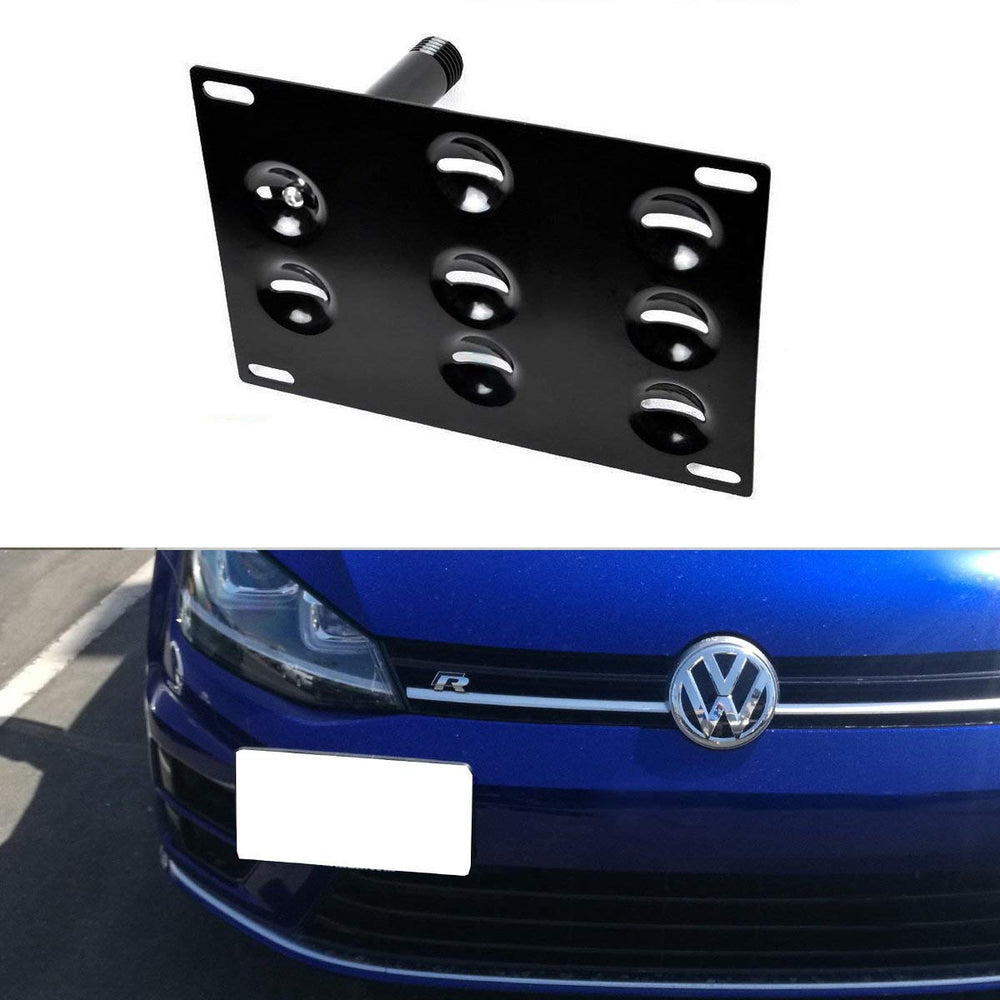 Bumper Tow Hook License Plate Mounting Bracket For 15-21