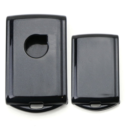 Exact Fit Glossy Metallic Black Key Fob Shell Cover For Volvo XC90 XC60 S90 V90