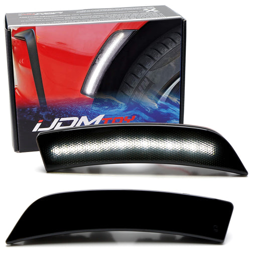 JDM Smoked Lens White Full LED Side Marker Lights For 22+ Subaru BRZ Toyota GR86