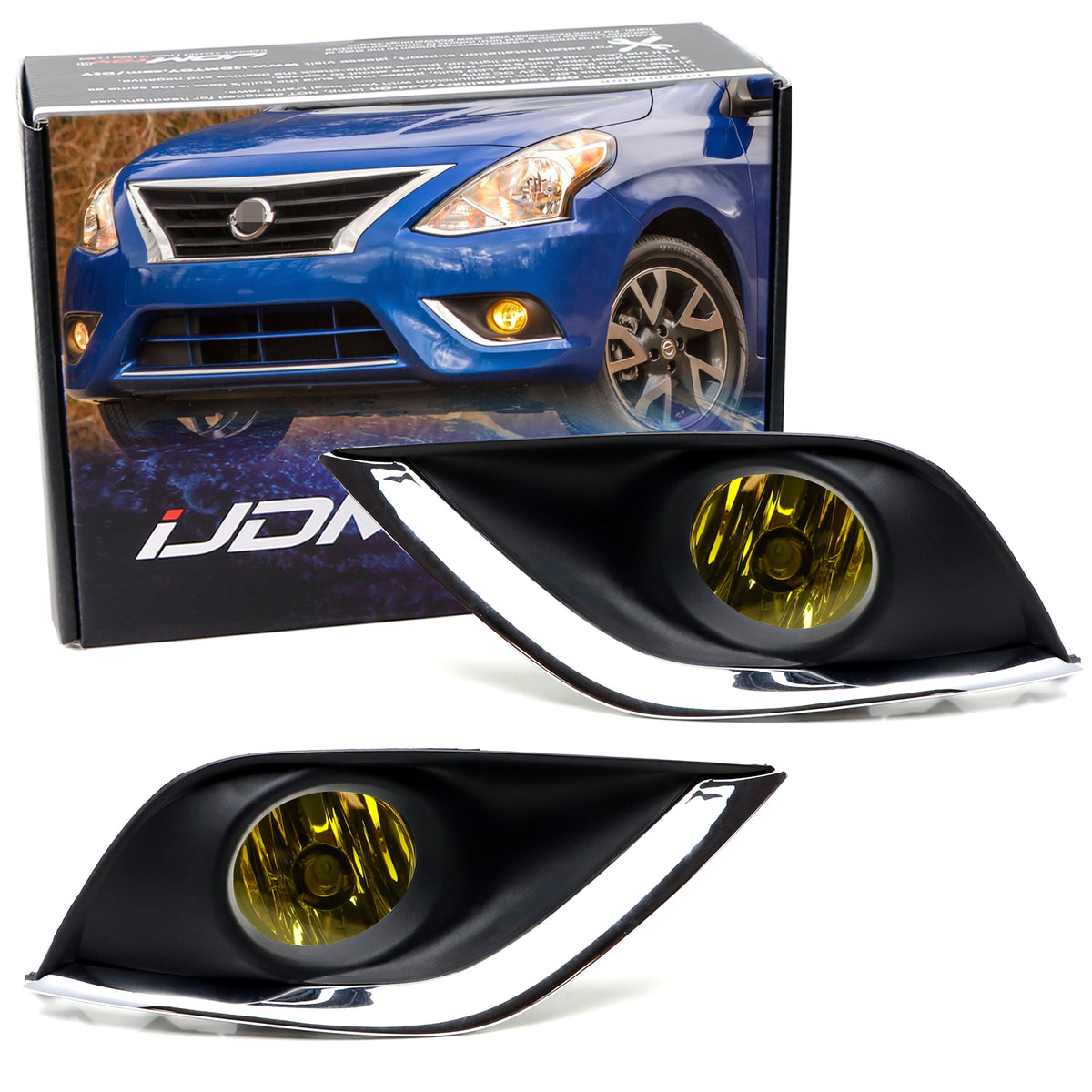 Yellow Glass Lens Fog Light Kit With Bulbs & Switch For 2015-2017 Subaru WRX