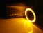 Amber 40-SMD LED Angel Eyes Halo Rings w/ Shroud For Fog Lights Retrofit DIY